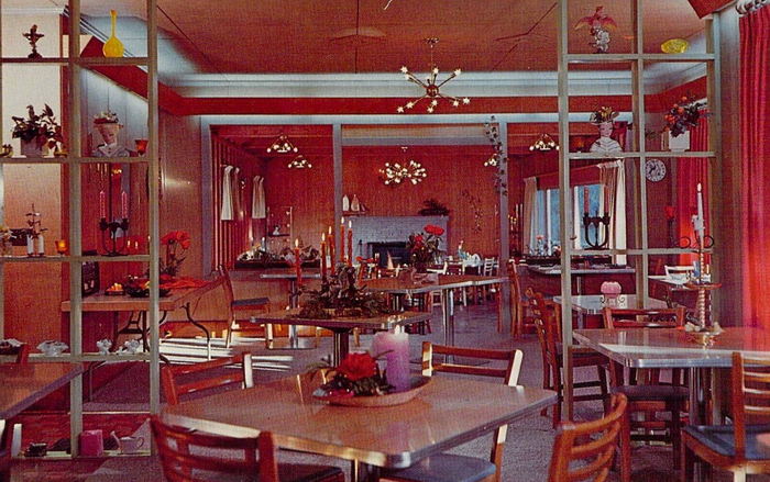 Lamkin Lake Shore Lodge - Old Postcard (newer photo)